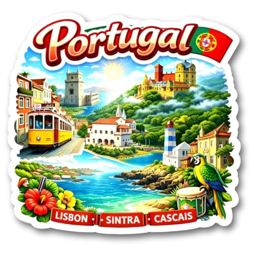 Image of Portugal Souvenir Wooden 3D Fridge Magnet - Portugal Theme Decorative Refrigerator Magnet for Kitchen & Home Decor | 3x3 Inch Decorative Magnet | Pack of 1