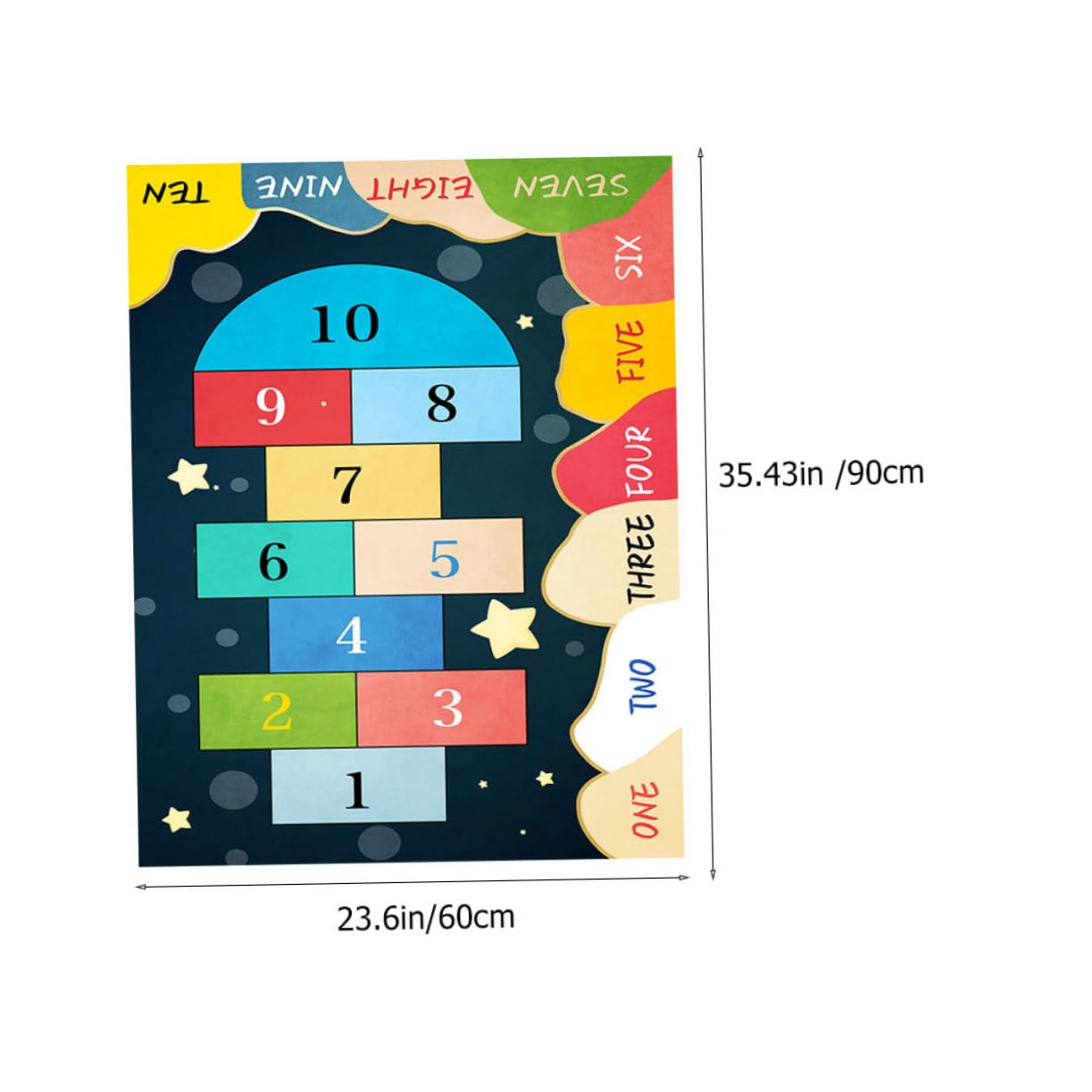 PRETYZOOM Creative Carpet Non Slip Ground Mat for Playroom Comfortable and Rug for Nursery for Boys Enjoy Playtime