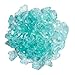 Hiland Fire Pit Fire Glass in Aqua, Extreme Tempature Rating, Good for Propane or Natural Gas, 10 Pounds