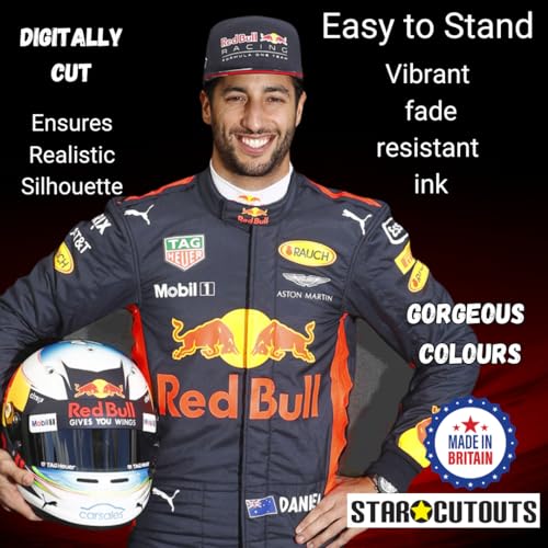 Star Cutouts Ltd CS664 Daniel Ricciardo, Karton, Mehrfarbig, 178 x 85 x 178 cm