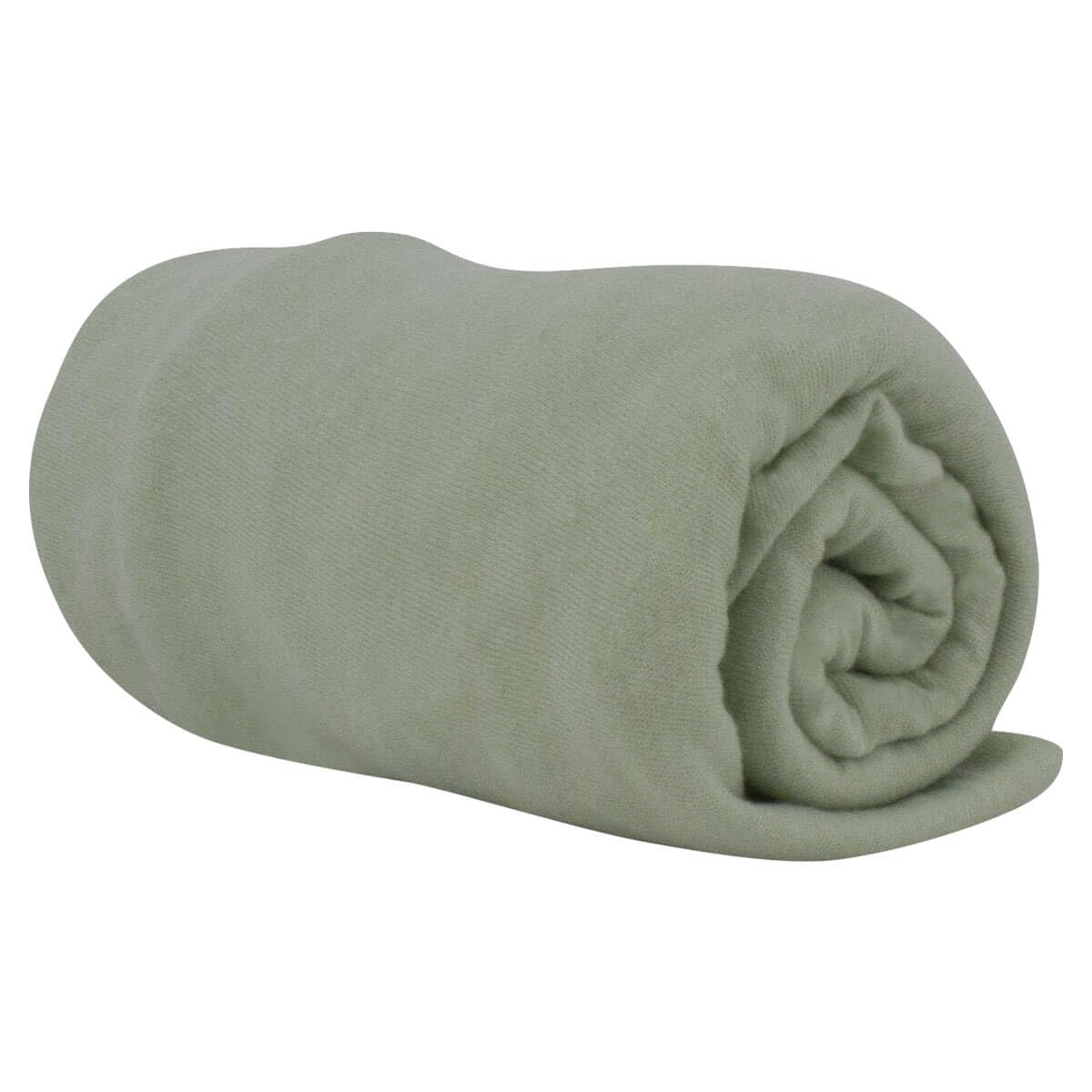 babyCalin - Set 2 lenzuola con angoli Bianco/verde 70x140x17 cm