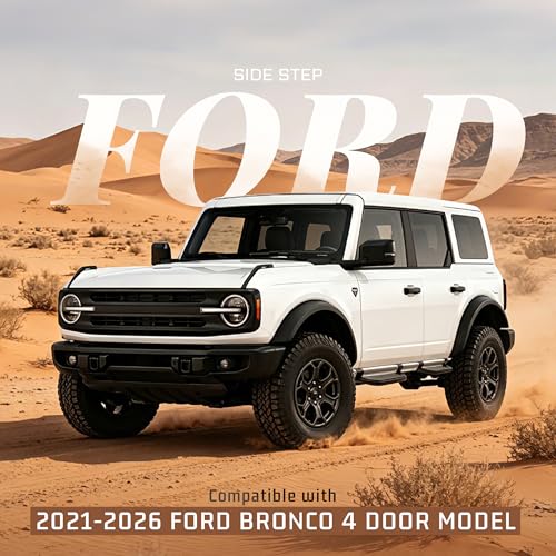Estribos laterales para Ford Bronco 2021-2026 4 puertas miniatura 2