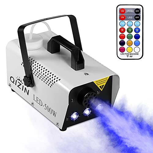 Fog Machine - Unleash The Drama With Our 500W Wireless Remote, Full Color Leds, And Portable Design - Perfect For Halloween, Parties, And Stage Effects #TOP4