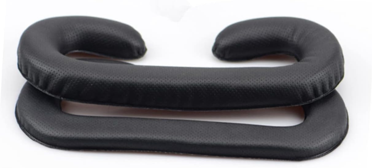 jojofuny 2pcs Pu Leather Vr Eye Mask Cushion Sponge Pad for Vive Breathable Replacement Face Cover for Vr Comfort Easy Clean Design for Extended Use