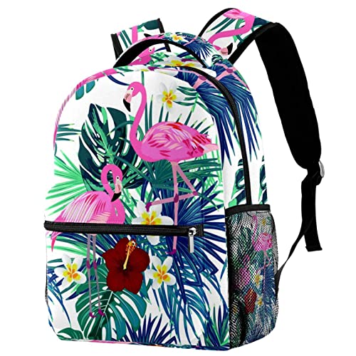 Sac à dos flamant rose tendance étudiant grand volume voyage homme femme