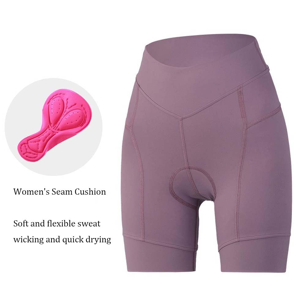 Pantalones Cortos de Ciclismo para Mujer 3D Gel Padded Bike Bicycle MTB Liner Undershorts Breathable Shockproof Quick-Drying