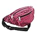 Fuschia Colour Sequin Coloured Hip Belt Bum Bag