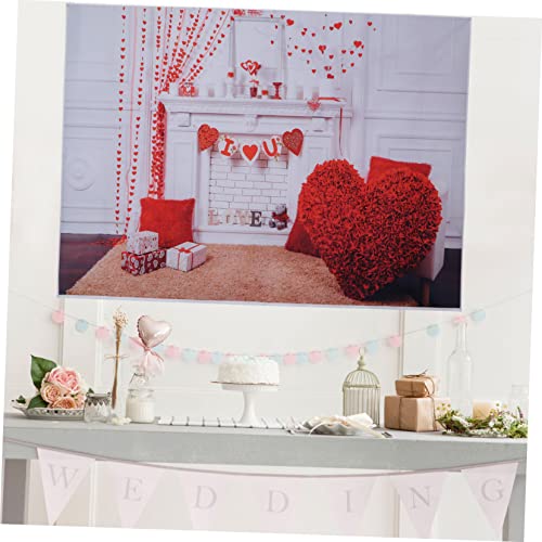 OSALADI 2 Unidades Fundo Foto Do Dia Namorados Cenário De Fotografia De Casamento Tapeçarias De Tape
