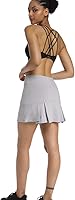 Vista 7 de Ultrafun Falda deportiva plisada para mujer con bolsillos y pantalones cortos
