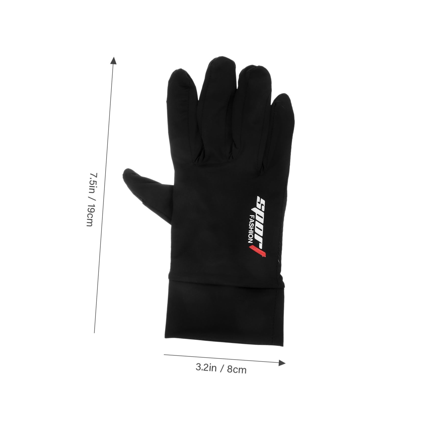 CONGARTENO 1Pair Reflective Cycling Gloves Bike Gloves Warm Full Finger Design Ergonomic Fit for Outdoor Cycling Enhanced Visibility for Night Rides Black