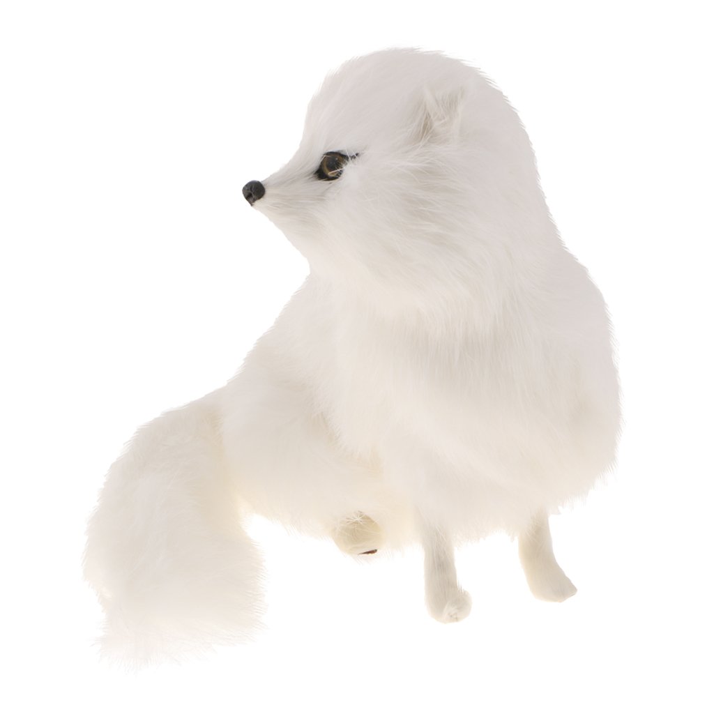 Kawn Fox Sitting Statue Figurine Garden Decor Ornament 16 cm