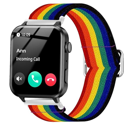 Lamshaw (�����V���[) IOWODO R30 Pro�o���h�ɑΉ� 20mm�X�g���b�`�G���X�e�B�b�N ���߉\�ȃX�g���b�v IOWODO R30 Pro / TOUCHELEX Gaea Series K802 1.28�X�}�[�g�E�H�b�`/ RLQA 