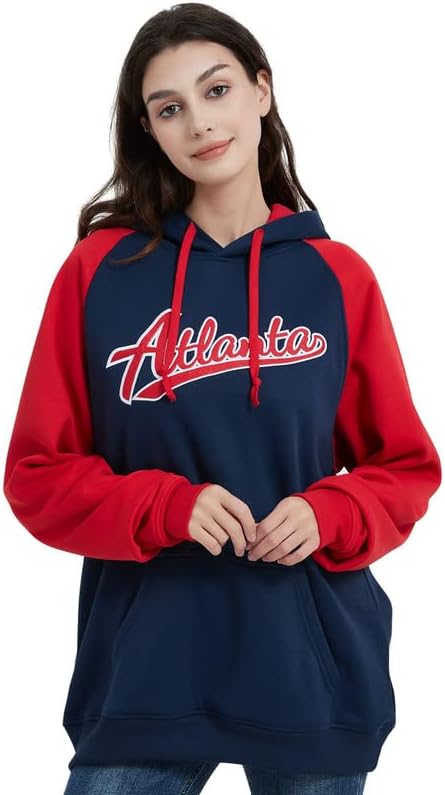 DELUSPTOMAY Mens Baseball Team Embroidery Hooded Sweatshirt Casual Hoodie - Image 6