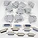 Pc Accessories - Connectors Pro 10 Sets Solder Type DB15 Male and Plastic Hoods, D-Sub Connector + Hoods, 20-Pack (10 DB15 Males + 10 Hoods)