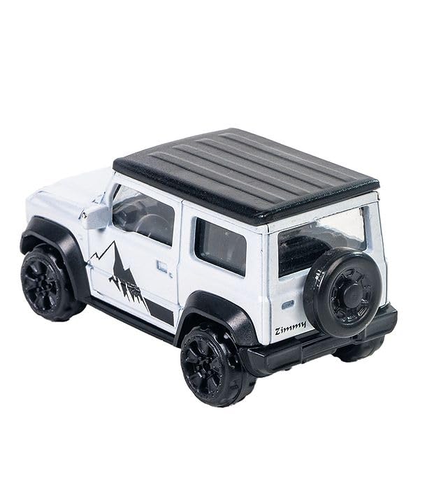 Image of Mini Style Die Cast Metal White SUV Toy Car 1:64 Scale Collectible Off Road Adventure Vehicle Model for Kids Play Display Premium Miniature Car Gift Durable Metal Body Realistic SUV Model Toy