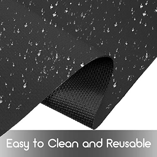 Neoprene Carpet Runner Reusable Plastic Floor Runner Non Slip Rubber Backed Runner Rugs For Hallway Aisle Runner Carpet Roll For Wedding Party Decor Prom Business Outdoor (Black, 10 X 2.3 Ft) #TOP3