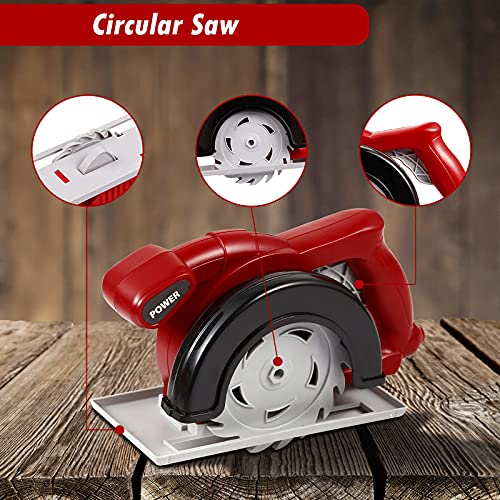 Awefrank Kids Tool Set 36 Pcs, Toddler Tool Set With Toy Chainsaw Electronic Toy Drill With Realistic Sounds, Pretend Play Kids Tool Box, Power Tools Kit For Toddlers Boys Girls 3+ #TOP30