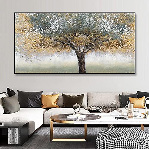 Impression sur toile arbre paysage abstrait moderne 60x120cm - 4