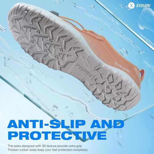 Image of SIMARI Water Shoes for Women Men - Barefoot Quick-Dry Aqua Socks | Lightweight Swim Shoes for Surfing, Swimming, Beach Sports, Kayaking, Diving | Non-Slip Design