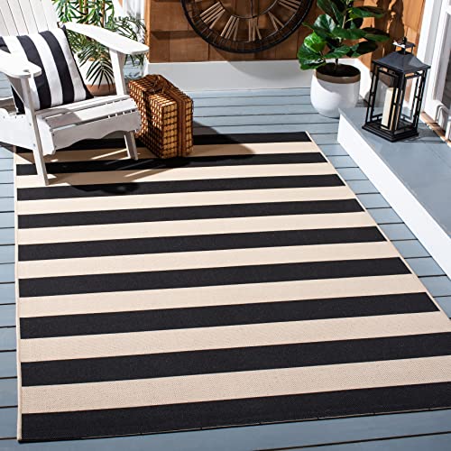 Tapete SAFAVIEH Courtyard 2'7" x 5' Beige/Negro