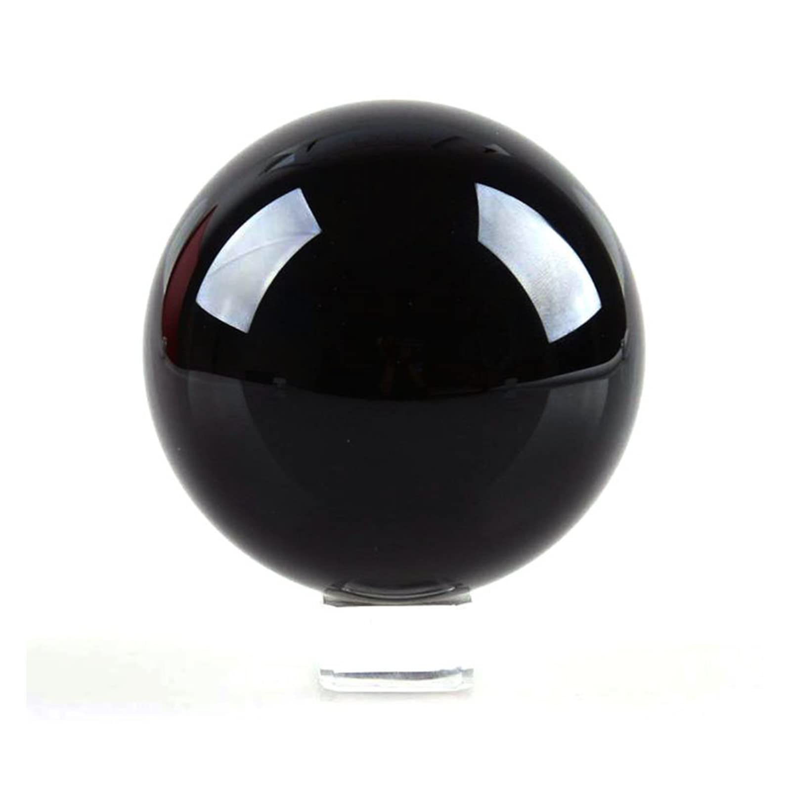 Amazon.co.jp: 1PC大型天然黒曜石磨かれたクォーツ球体黒い治癒