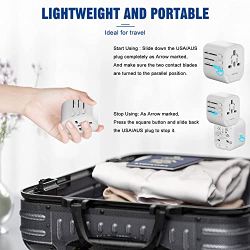 image for HEYMIX LIFE HEYMIX International Travel Adapter USB, Universal Travel 
