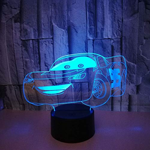 Cotai Car 3D Illusion Led Nuit Lumière Usb De Chevet Avec 16 Couleurs Changement Tactile Éclairage Lampe Pour Anniversaire Cadeau Jouet Décoration Lampe Pour Chambre De Bébé