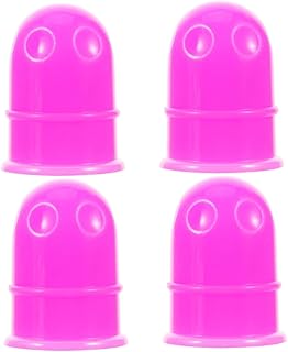 Hemoton 4 Pçs Cupping Ferramentas De Massagem Corporal Ferramentas De Massagem Facial Ferramentas De Massagem Facial Copos De Massagem Ventosa A Vácuo Copo De Massagem De Silicone