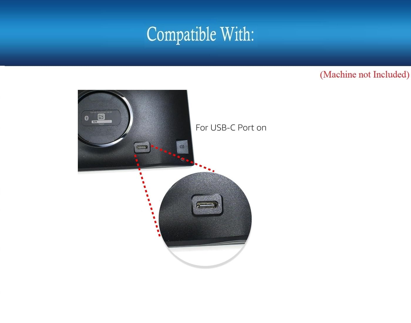 UpBright USB-C Car 5V DC Adapter Compatible with Garmin Dezl OTR610 A04157 OTR710 A04158 d?zlCam LGV610 LGV710 DriveSmart 66 76 86 RV Cam 795 GPS Truck Navigator 5VDC 3A Power Supply Cord Charger PSU