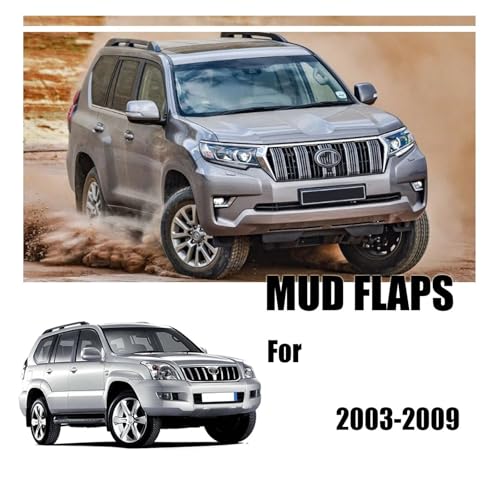 Bavettes Toyota Prado FJ120 pour sorties tout-terrain propres