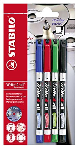 Permanent Marker - STABILO Write-4-all - Fine - 4 pcs - Assorted Colours