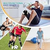 Winyoher Knee Support Men Best Knee Support for Women Arthritis Medical Grade Knee Brace for Meniscus Tear Neoprene Knee Compression Support with Patella for Running, Sports, Gym, Acl, Osteoarthritis - Image 7