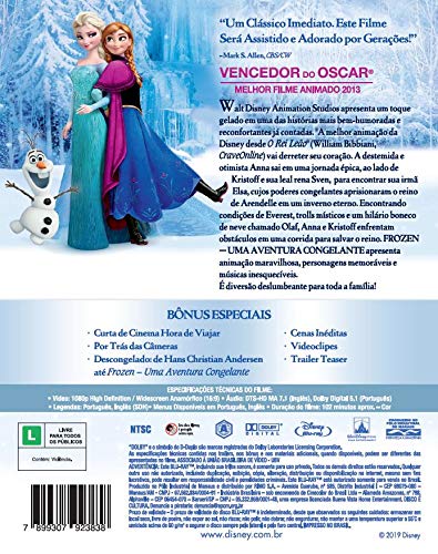 Frozen: Uma Aventura Congelante - Steelbook [Blu-ray]