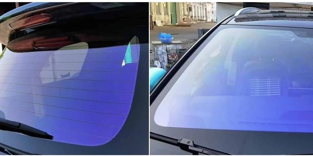 Sunice 80% VLT Chameleon Blue Window Tint Auto Glass 99% UV Proof Heat Proof Tinting Film (40"x393")