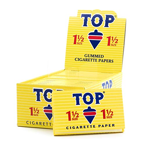 TOP - 1.5 Rolling Papers Display Case - 24 Booklets with 24 Leaves per Booklet