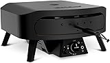 Cozze® 17" Rotate Gas Pizza Oven Black Edition - Rotating Cordierite Stone Ø43cm, 8kW, Door Included, 30mbar - 3