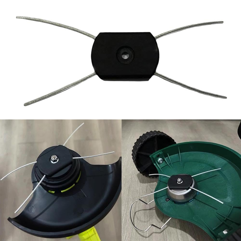 Lot De 3 Têtes De Fil En Acier Pour Tondeuse - 150 X 5,5 Mm - Universel Pour Tondeuses Lithium Domestiques