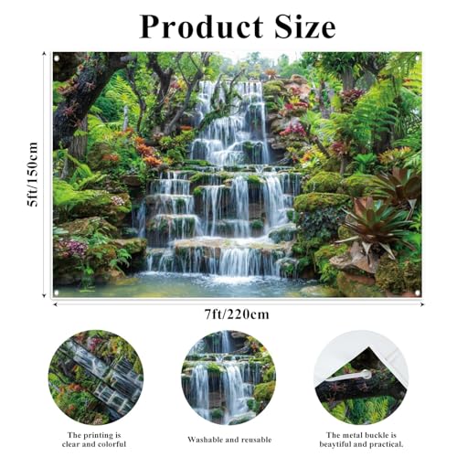 Fondo fotográfico tropical 9x6ft de tela miniatura 4