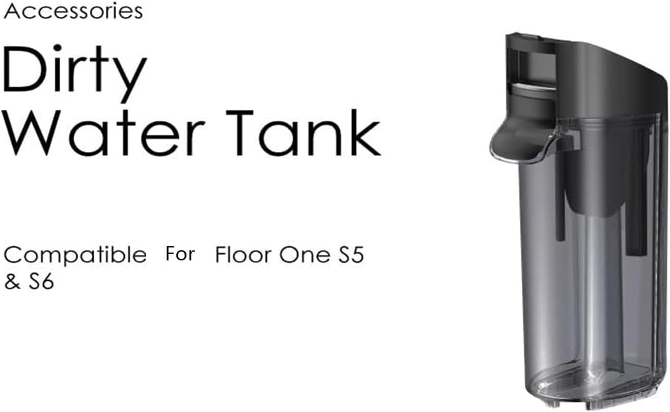 Dirty Water Tank Wet Dry Cleaning Water Tank Vacuum Cleaner Accessories Replacement Tanks Compatible for Tineco S5 Pro 2 Floor One S5 S6(Dirt Water Tank)