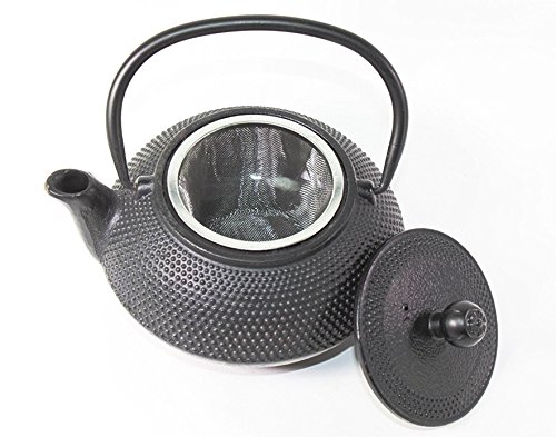 Hobnail Iron Teapot + Warmer - Japanese Antique 24 Fl Oz Black Small Dot Cast Iron Teapot Tetsubin With Infuser / Gift / Birthday Gift / Kitchen / Teapot / Idea For Gift Teaaana Price $90 Kt00036 #TOP1