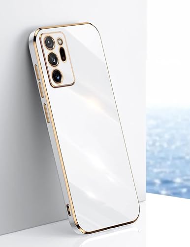 Miniatura 4 de Funda compatible con Galaxy Note 20 Ultra, protección completa de lente de cámara y galvanoplastia a prueba de golpes, TPU para Samsung Galaxy Note
