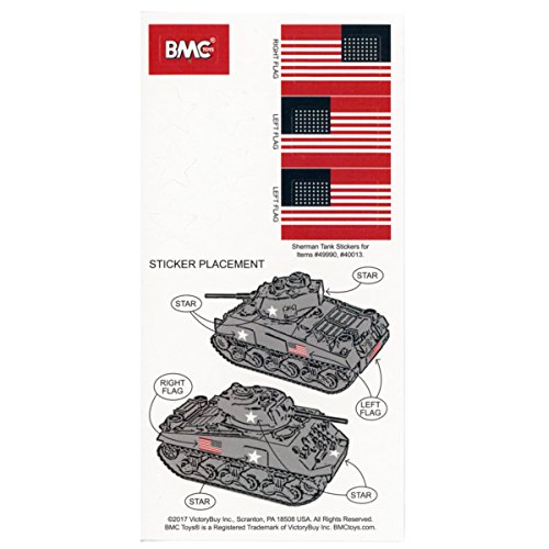 Bmc Ww2 Sherman M4 Tank - Dark Green 1:32 Military Vehicle For Plastic Army Men #TOP4