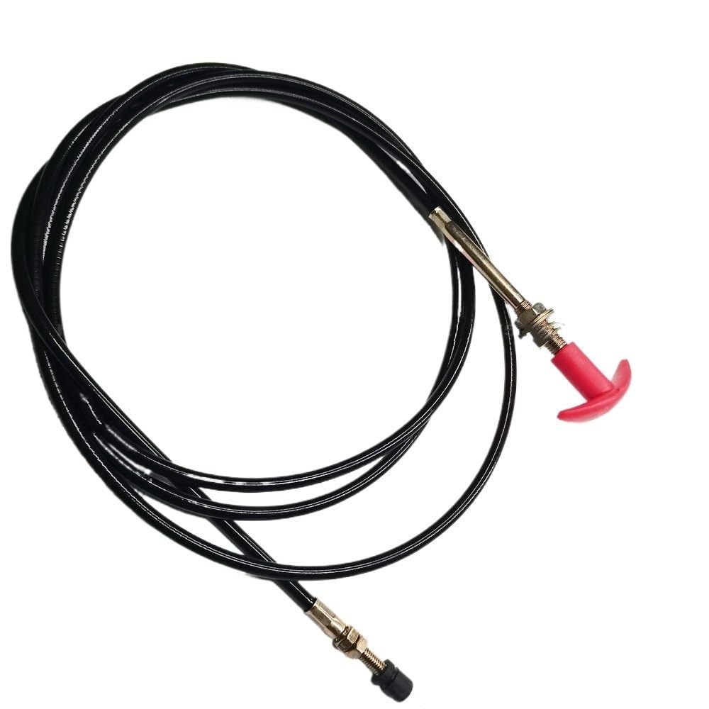 Control-Push Pull Cable de estrangulador 2,5 Metros Perilla Redonda Go-Kart cortacésped Tractor Cable De Acelerador