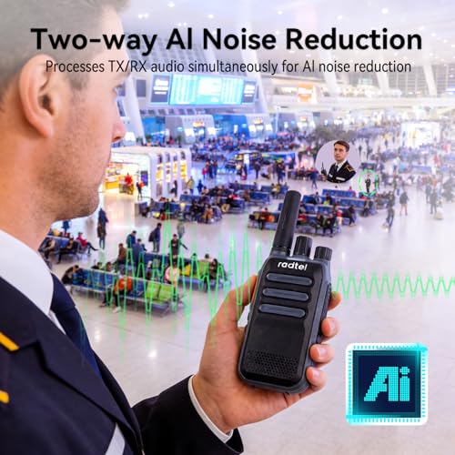 Radtel RT-A1 FRS Radio Analog & Digital DMR Radio with AI Noise Reduction Dual Noise Cancelling Walkie Talkie Voice Recording Playback Long-Lasting Battery Two Way Radio for Construction Site Airport - image 8