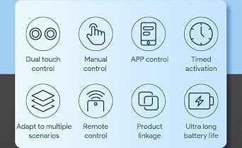 Bluetooth Fingerbot Touch Smart Button, No Wiring Switch, Work with Smart Life App, Add Tuya Bluetooth Hub Make it Compatible with Alexa, Timer.