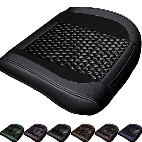 Thomakoo Car Seat Covers Protector Universal Easy Clean Pu Leather Non-Slide Water Proof Front Auto Seats Cushion Fits For Most Cars(Black) #TOP25