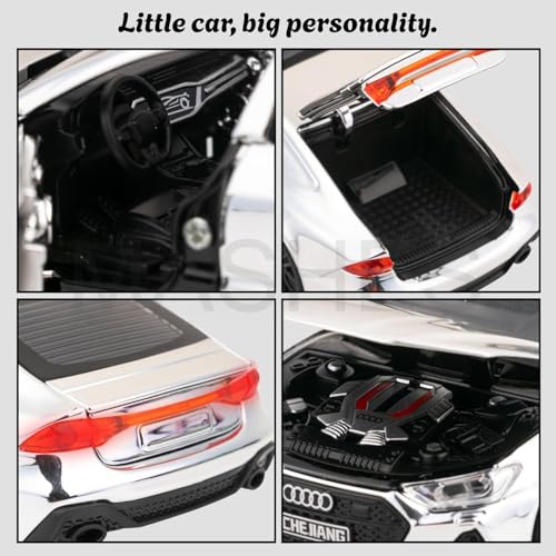 Image of Mashes Audi RS7 Diecast Metal Car Toy 1:32 Scale with Openable Doors, Bonnet & Trunk, Pull Back Action, Light & Sound, Detailed Luxury Sports Car Model for Kids & Collectors, Gift Toy Car [Multicolor]