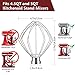LETOMS Wire Whip Attachment for Kitchen aid 4.5and 5 Quart Tilt Stand Mixers, Whisk Attachment for KitchenAid Mixers, Egg Cream Stirrer