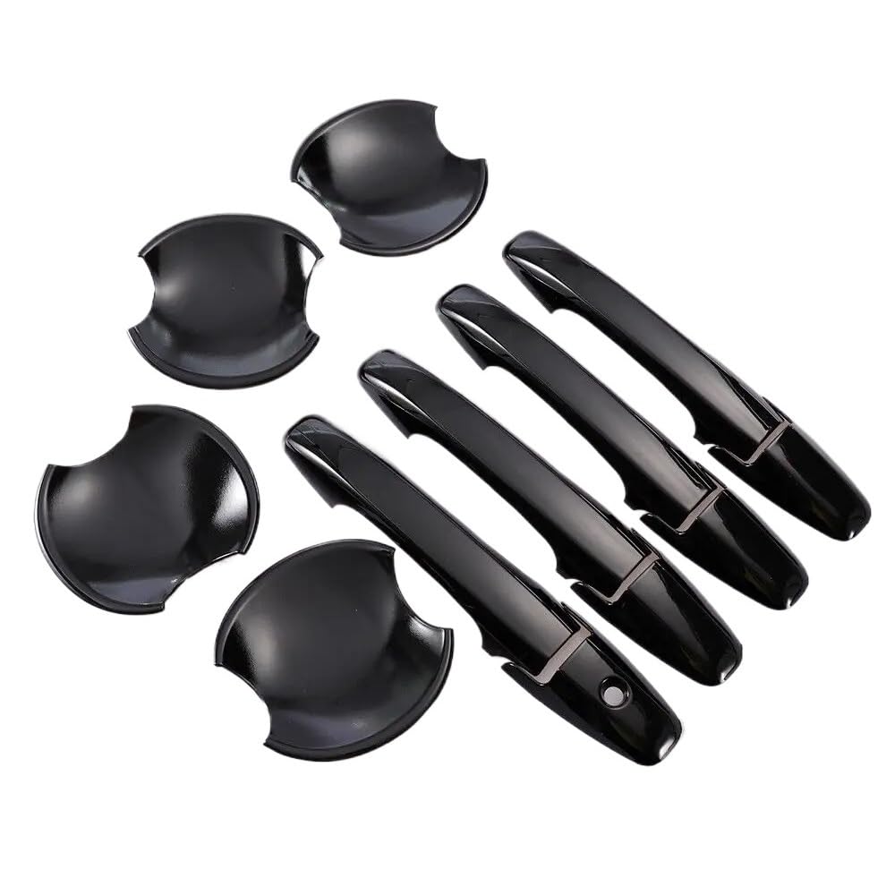 Mlhoghigd Black Handle Bowl Door Handle For Civic 2006 2007 2008 2009 2010 2011 Car Door Handle Cover Decor Trim Styling Accessories
