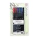 Sakura 50321 6-Piece Pigma Blister Card Assorted Colors Calligrapher Pen 20 Set, 2-mm